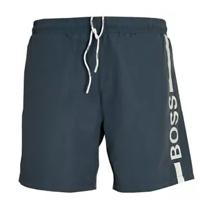 Hugo Boss mens swim trunks 50437375 024 Dark Grey - Picture 1 of 3