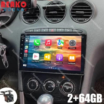 2+64G Android Autoradio Per Peugeot 308 408 Stereo con GPS WIFI Carplay RDS BT - Immagine 1 di 4