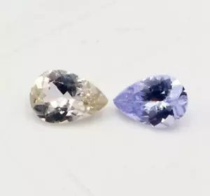 Tanzanite Naturale 6x4 mm Pera Tanzanite Gemma Taglio 0,70 Cts Pietra Nascita Dicembre - Foto 1 di 5