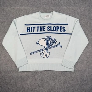 Peanuts Damen Snoopy Hit The Slopes Skipullover hellblau Gr. XS S L XL NEU - Bild 1 von 10