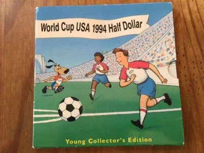 WORLD CUP USA 1994 HALF DOLLAR YOUNG COLLECTOR'S EDITION ORIGINAL PACKAGING COA - Image 1 of 4