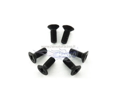 MX5098 Schrauben Kopf Flach 3 8mm 6pz X Motocross Ersatzteile HIMOTO 1/4 MX400 - Bild 1 von 1