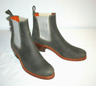 PENELOPE CHILVERS Salva Ankle Boots Gray Leather Sz EUR 38.5 