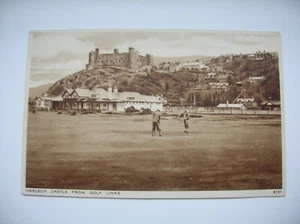 Harlech Golf Course and Castle, Wales. Near Porthmadog, Barmouth etc - 1945. - Picture 1 of 2