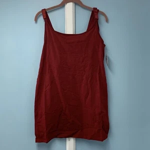 Torrid Nursing Scoop Neck Cami Tank Size 0 Large Merlot Red New Maternity - Picture 1 of 9