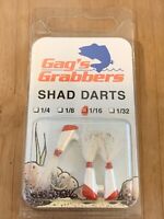 Shad Darts #2 Hook Unpainted 25 1//16 Oz