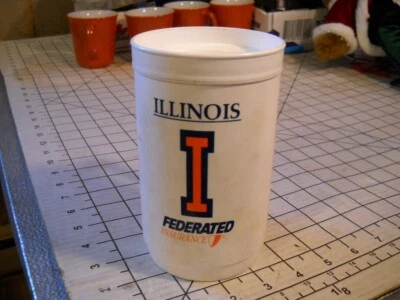 Fighting Illini 1995 Football & 95-96 Basketball Schedule USED Travel Mug NO LID - Image 1 of 4
