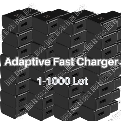 Wholesale Bulk Lot Adaptive Fast USB Wall Charger Cube Power Adapter For Samsung - Image 1 of 4