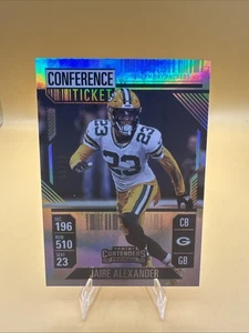 2024 Panini Contenders Jaire Alexander Conference Ticket /99  PACKERS - Picture 1 of 4