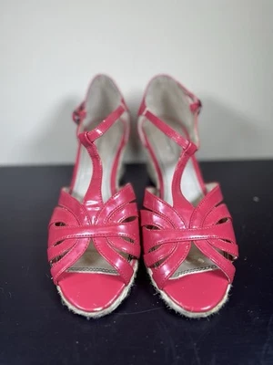 Sandalias de cuña Naturalizer Fucsia Alpargata Plataforma Rosa Para Mujer Talla 8W Foto 1 de 4