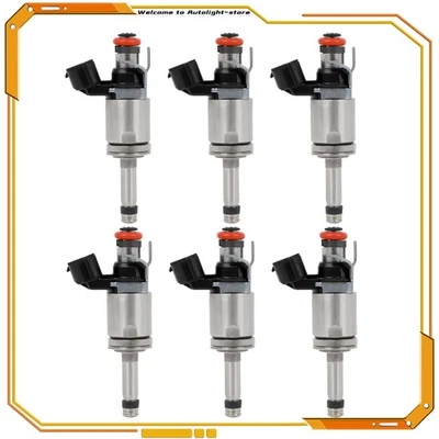 Set of 6 Fuel Injectors For Lincoln Mkx 2016-2018 2.7L/Ford F-150 Edge 2015-2017 - Imagem 1 de 4
