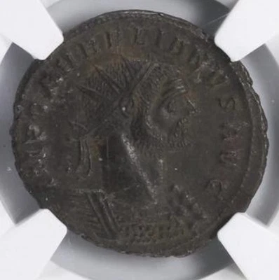 NGC AU Aurelian 270-275 AD Roman Empire BI Double Denarius Coin, RARE HIGH GRADE - Image 1 of 4