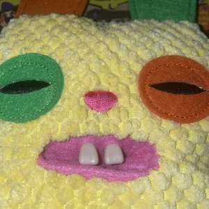 Fuggler Yellow Rabid Rabbit FUNNY UGLY MONSTER Dog Pet Toy Plush RARE buck toof  - Picture 1 of 3