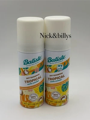 NEW 2X Batiste Dry Shampoo TROPICAL Travel Size 30ml/1oz Each Free Ship AUTHNTIC - Image 1 of 4