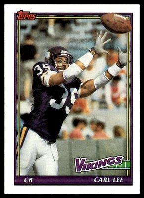 1991 Topps Carl Lee Minnesota Vikings #388 - Image 1 of 2