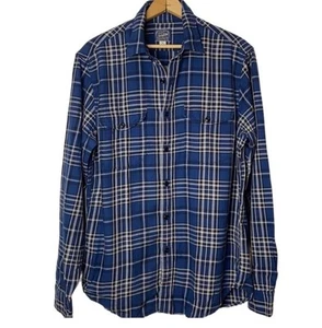 New J.Crew Sportsman Outfitter Plaid Button Down Long Sleeve in Blue Size Medium - Picture 1 of 7
