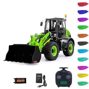 LESU Aoue WA100M-8 Metal 4WD 1/14 RC Hydraulic Loader RTR Model Axle Lock Light - Picture 1 of 12