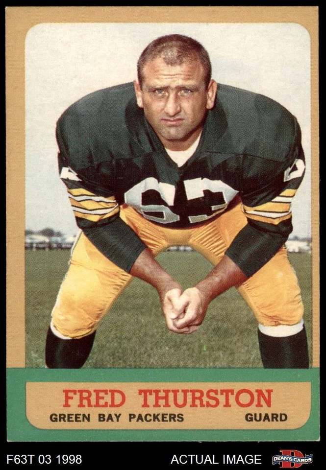 1963 Topps #90 Fred Thurston Packers Valparaiso 6 - EX/MT - Image 1 of 1