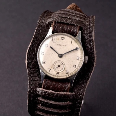 Reloj Pobeda 2609 soviético vintage años 60. Reparado. Reloj Pulsera Militar URSS Foto 1 de 4