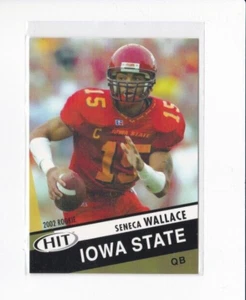 SENECA WALLACE 2003 SAGE HIT FOOTBALL IOWA STATE ROOKIE-THIS CYCLONE SHIPS FREE - Picture 1 of 23