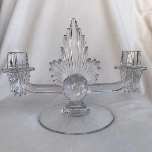 Heisey Glass Candleholder Fostoria Flame - Picture 1 of 12