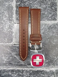 23mm VICTORINOX SWISS ARMY LEATHER STRAP Band Infantry Vintage Chronograph DBR - Picture 1 of 9