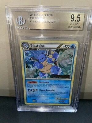 Pokemon 2010 HS Unleashed Blastoise 13/95 Beckett 9.5 Psa 10 - Image 1 of 4