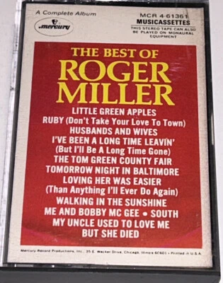 The Best Of Roger Miller Country Music Album Cassette 1M10 Foto 1 de 4