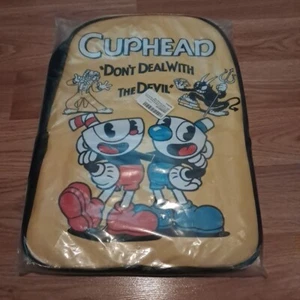 Cuphead Don't Deal With The Devil Cartoon 16" Backpack Travel Bag Bookbag NEW - Picture 1 of 5