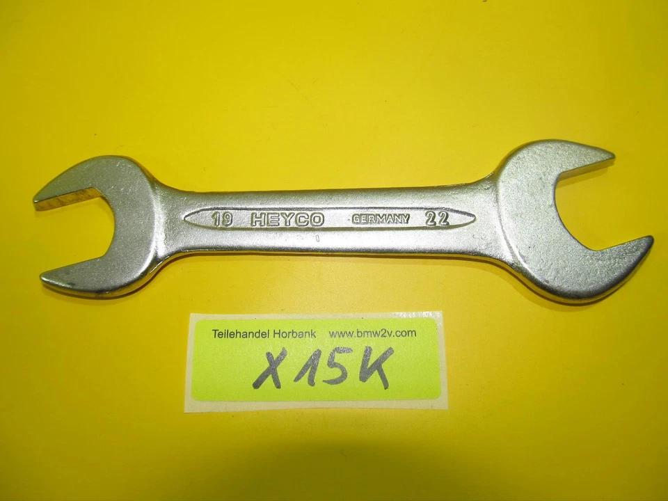 BMW R100 R80 R75 R65 R60 chiave a forchetta doppia 19-22 mod strumento di bordo 1237848 - Immagine 1 di 1