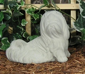 1438 Shih Tzu Lhasa Apso Terrier Puppy Dog Latex Fiberglass Mold Concrete - Picture 1 of 1