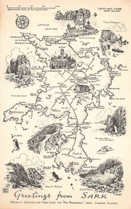 Sark - Inselkarte - Publ. Die Apotheke - Bild 1 von 2