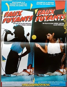 FAUX FUYANTS/ALAIN BERGELA/JEAN-PIERRE LIMOSIN/AFFICHE CINÉMA 40X60/CANNES 1983 - Imagen 1 de 1