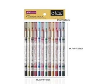 12pcs waterproof eyeliners pen - Picture 1 of 5