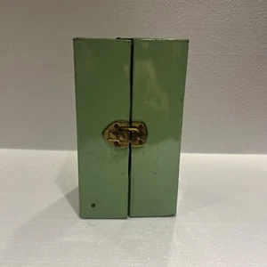 Vintage Worcester T&S Doll Chest Trunk Closet Green - Picture 1 of 16