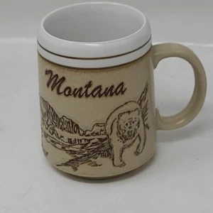 Montana Tasse guter Zustand Grizzlybär Berge Bäume Tasse - Bild 1 von 6
