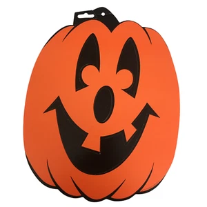 Beistle Vintage Halloween Decoration Pumpkin Jack-O-Lantern Wall Door Decor 1991 - Picture 1 of 6