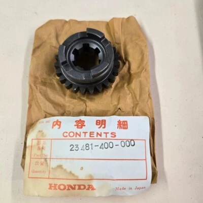 New Honda CR125M 23 Tooth Transmission Gear 23481-400-000 - Image 1 of 2