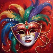 Photo Digital Art Product Wallpaper Background Colorful Carnival Mask