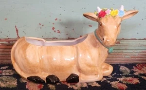 The Pioneer Woman Cow flowers farmhouse country planter EXCELLENT condition pot - Picture 1 of 4