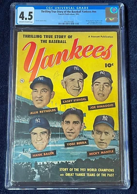 1952 Thrilling True Story of The Baseball Yankees ✨ Graded 4.5 by CGC ✔ HOF - Image 1 of 4