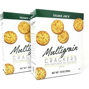 2 Packs Trader Joe's Multigrain Crackers 10 oz Each Pack - Picture 1 of 4