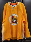 Ottawa Senators Team Issued MiC Adidas Yellow Practice Jersey - Size 58 - Blank