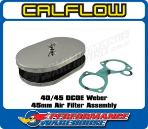 40 & 45 Dcoe Weber Carburettor 45mm Sports Air Filter Assembly Washable - Picture 1 of 6