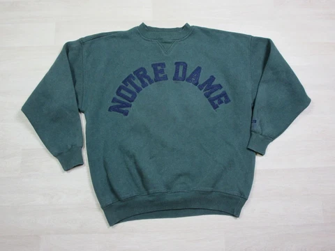 Vintage Crable Sportswear Notre Dame (XL) Sweatshirt Crewneck Spellout 1990's Cover