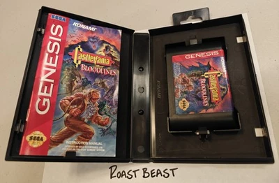 Sega Genesis - Castlevania Bloodlines - w/Manual and Game - Tested Working - Image 1 of 4