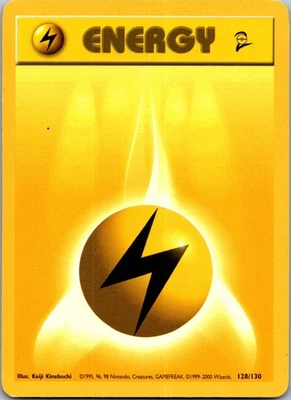 Lightning Energy 128/130 Base Set 2 Common HP - Image 1 of 2