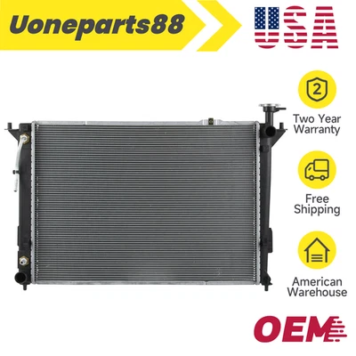 13194 Radiator for 2010-2018 Hyundai Santa Fe 2011-2015 Kia Sorento 2.4 3.3 3.5L - Image 1 of 4