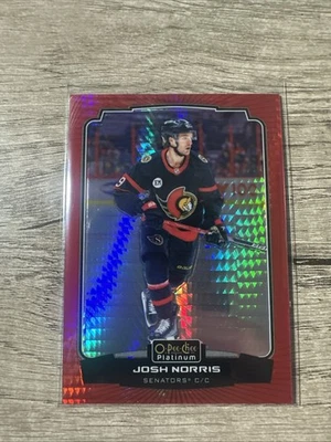 2022-23 O-Pee-Chee Platinum - Josh Norris #148 Red Prism /199 - Image 1 of 2