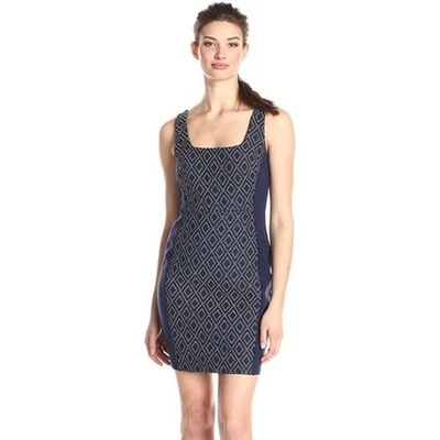 Vestido Vaina Bailey 44 Para Mujer Island Hopping Jacquard Talla M Azul Marino Clásico Foto 1 de 4